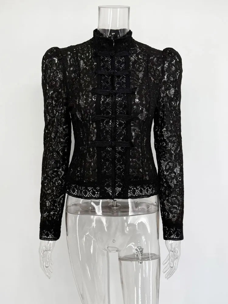 Image of Madison | Women's Fitted Lace Blouse