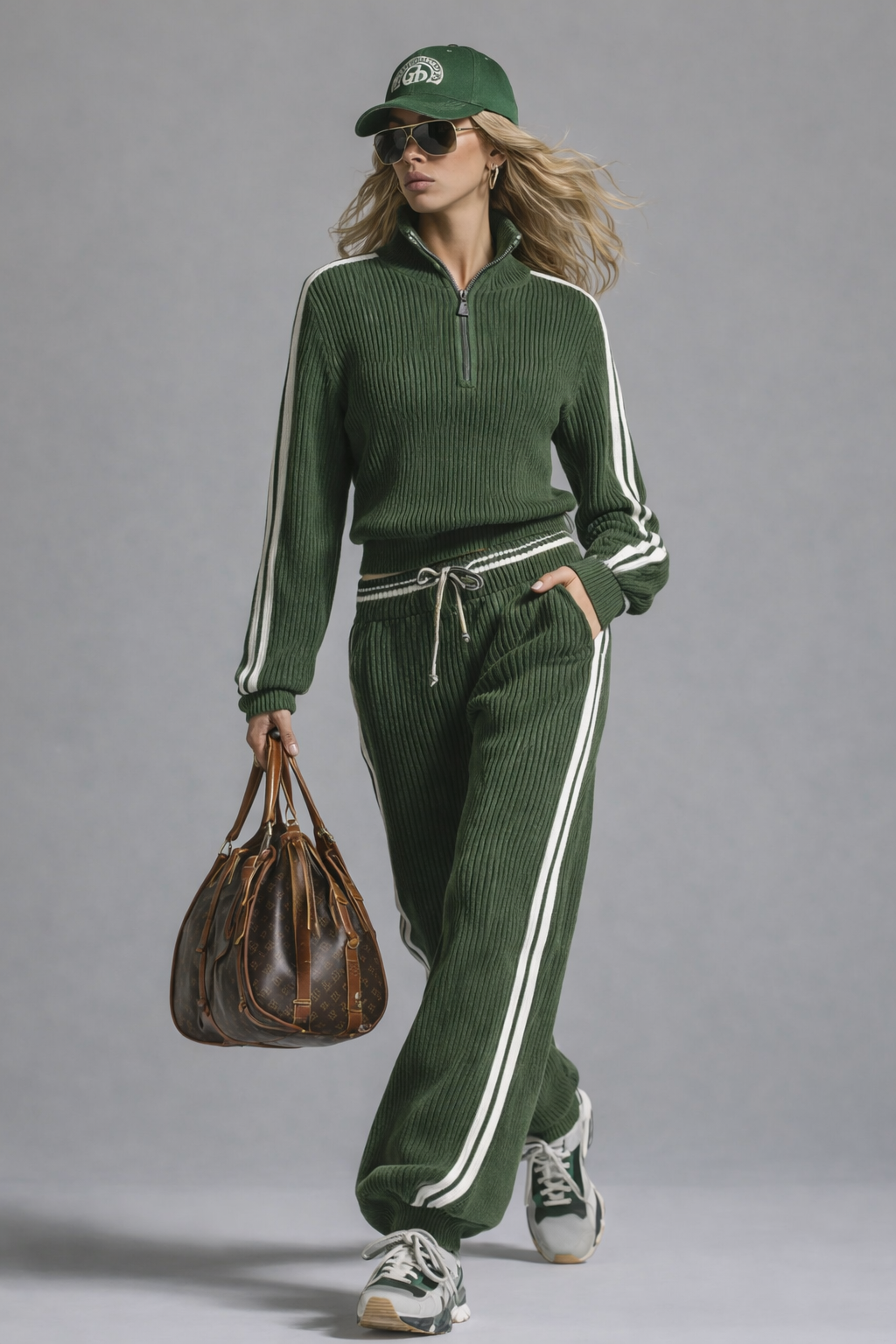 Image of Madison | Women's Long Sleeve Ribbed Knit Two-Piece Set