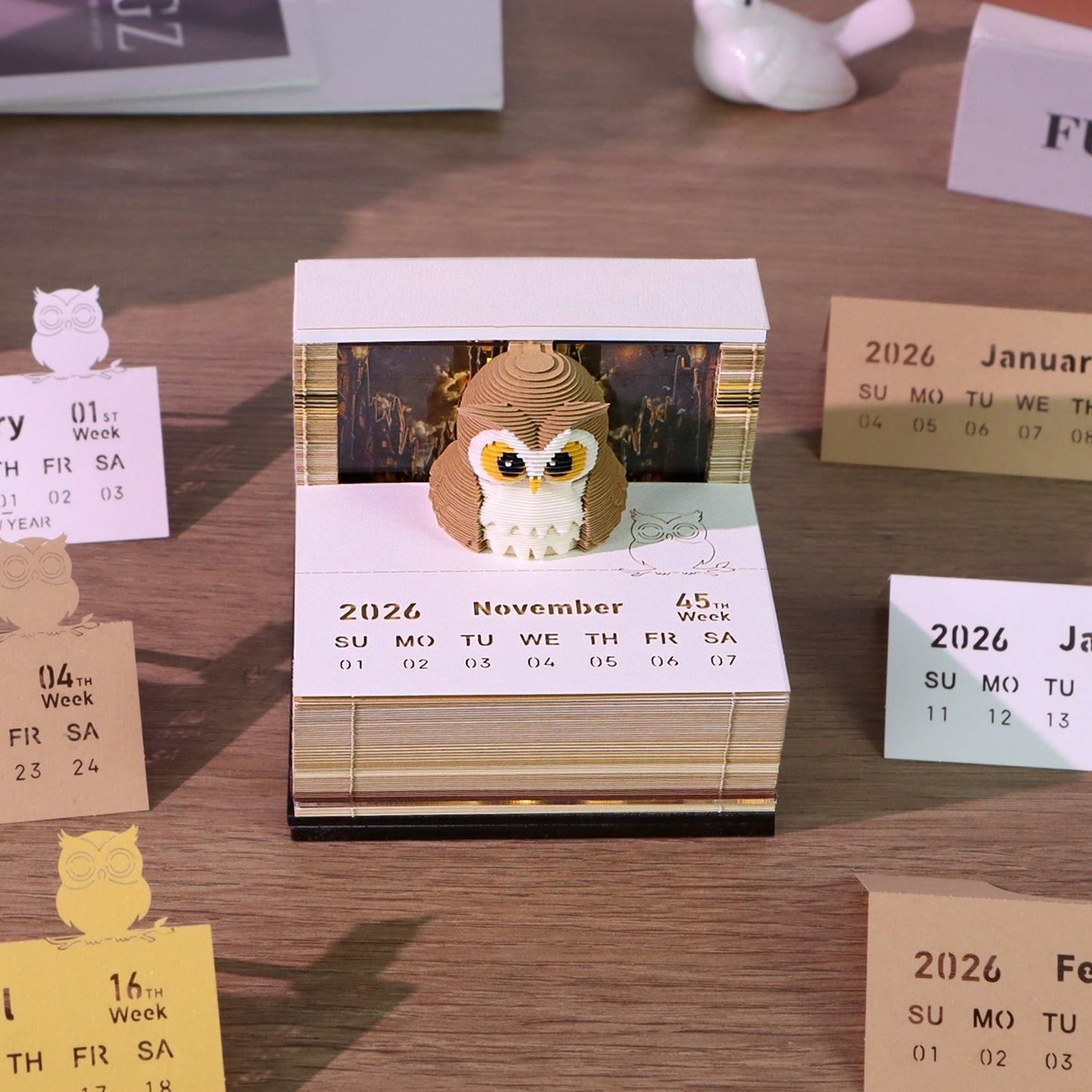 Magic Calendar 2026 – Illuminated Owl