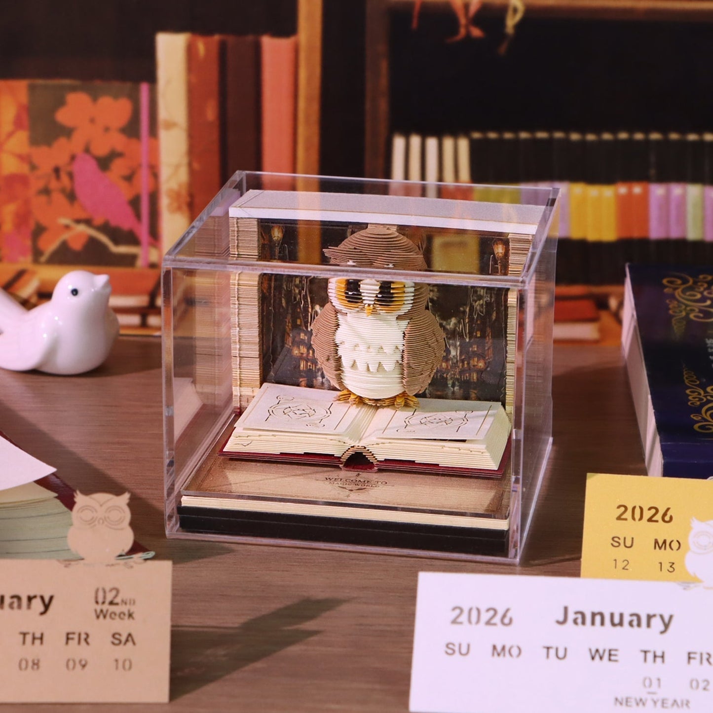 Magic Calendar 2026 – Illuminated Owl