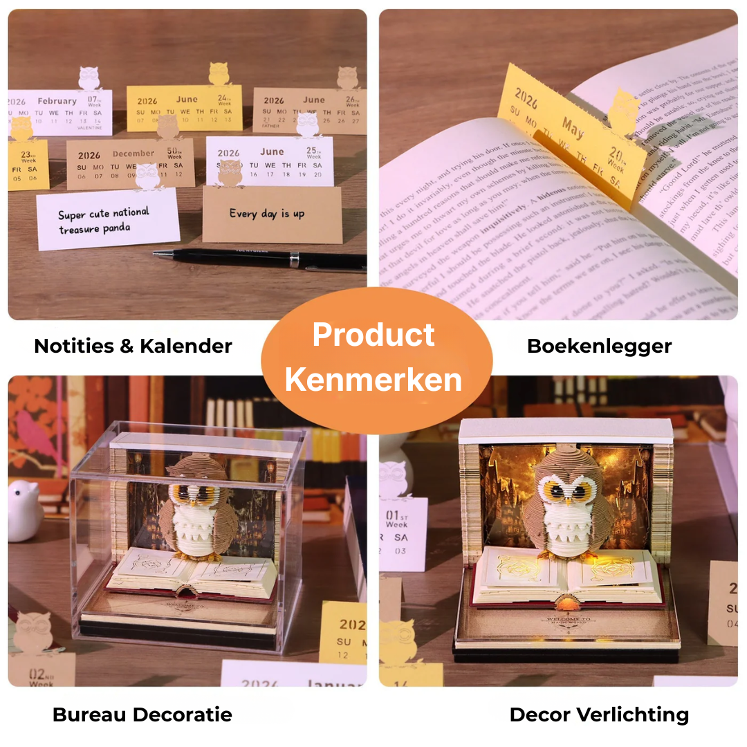 Magic Calendar 2026 – Illuminated Owl