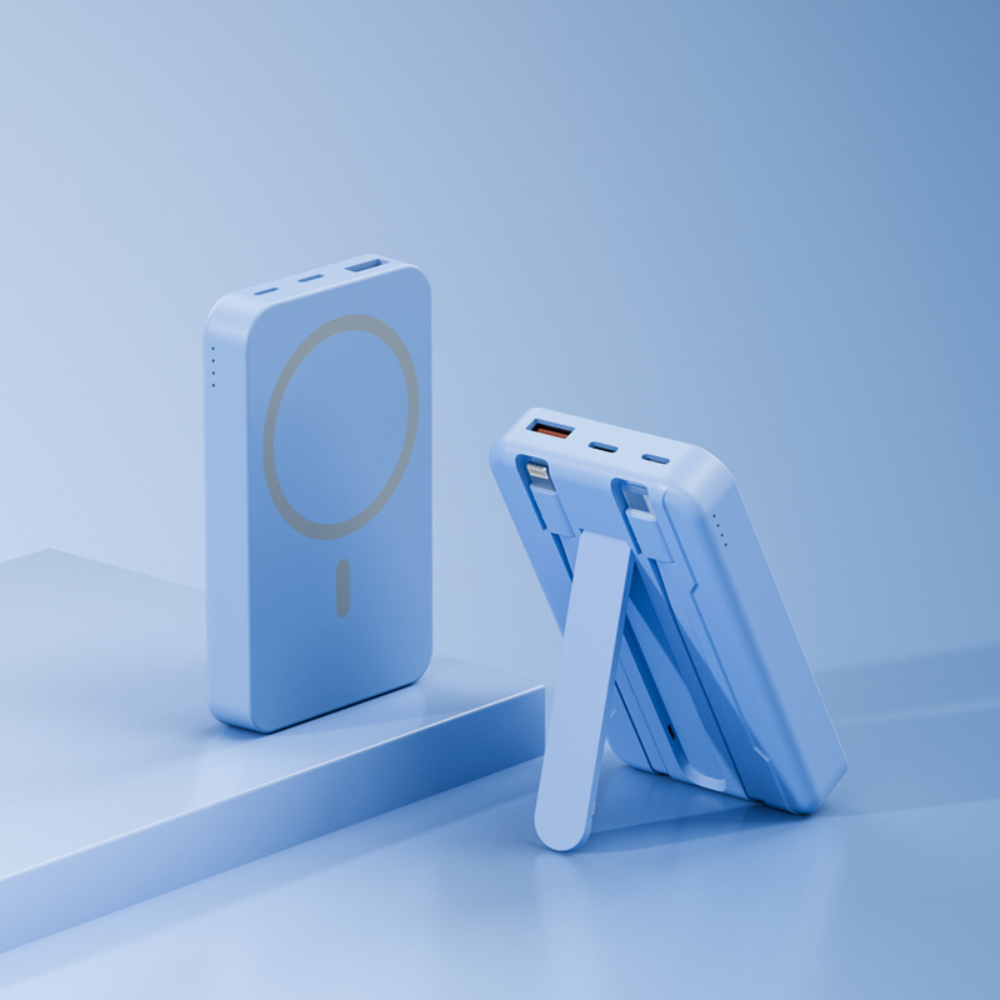 Magnetic Wireless Power Bank Portable Charger with Stand