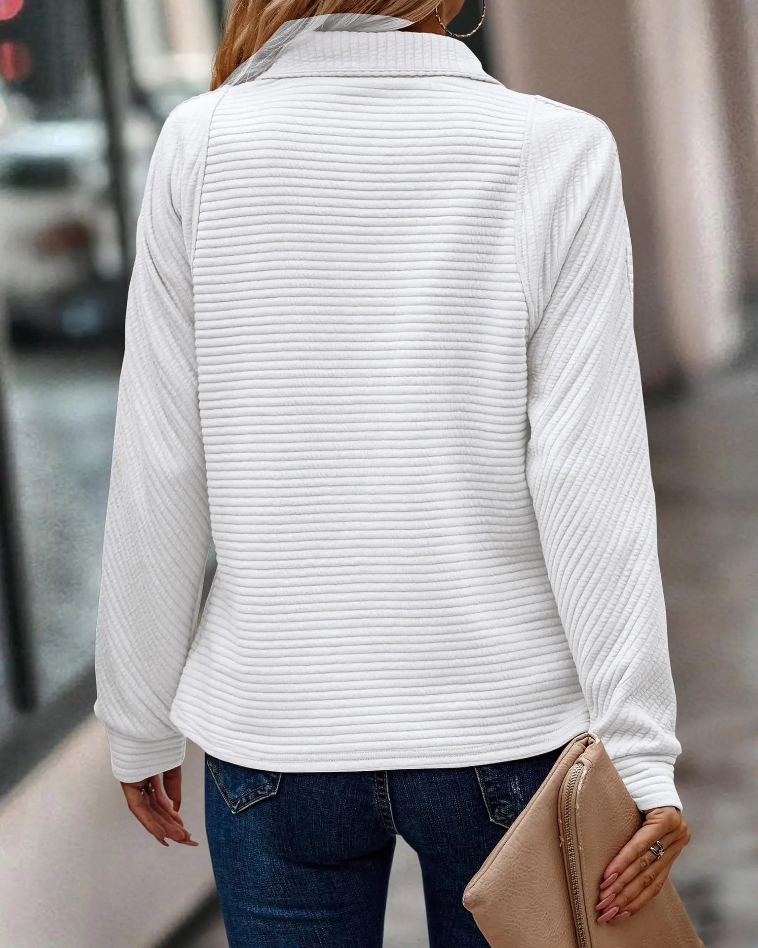 Image of Maisie | Women's Half-Zip Pullover Sweater