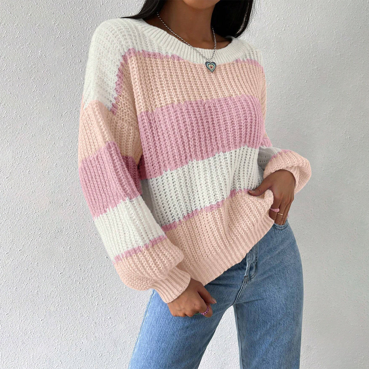 Image of Mandy | Women's Oversized Striped Sweater
