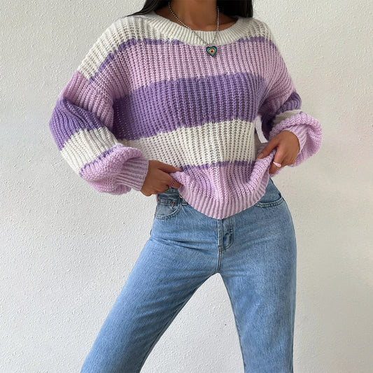 Image of Mandy | Women's Oversized Striped Sweater