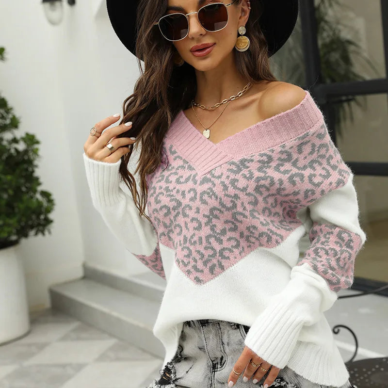 Mandy | Women's Oversized Striped Sweater - Image 2