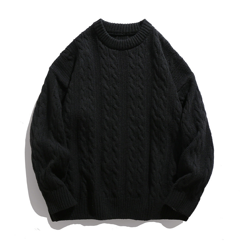 Image of Marc | Men's Cable Knit Crew Neck Sweater