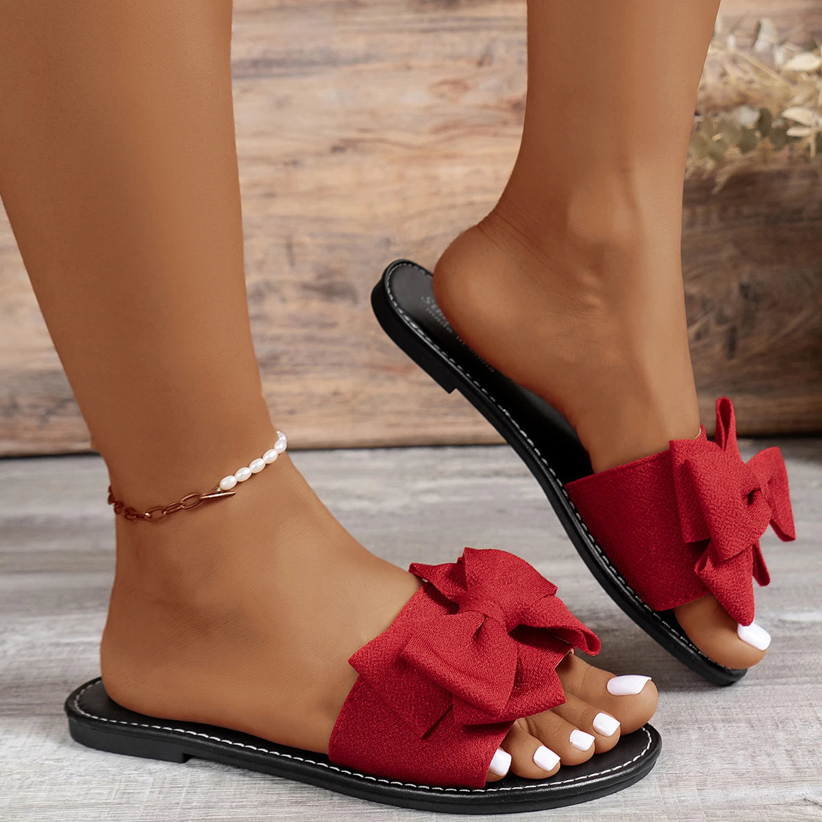 Image of Marcia | Women's Bow Slide Sandals