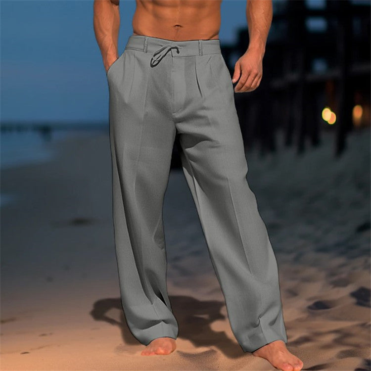 Image of Marcus | Men's Wide Leg Drawstring Trousers