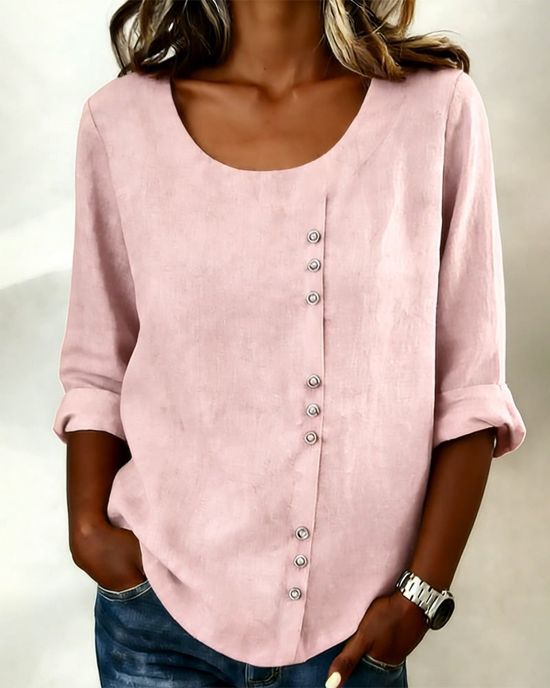 Image of Margaret | Women's Long Sleeve Button-Down Blouse