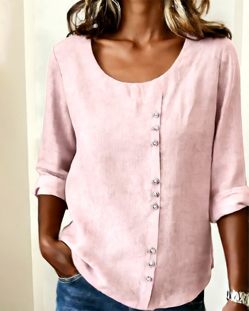 Image of Margaret | Women's Long Sleeve Button-Down Blouse