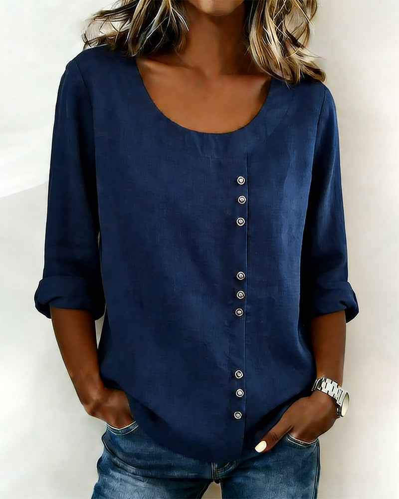 Image of Margaret | Women's Long Sleeve Button-Down Blouse