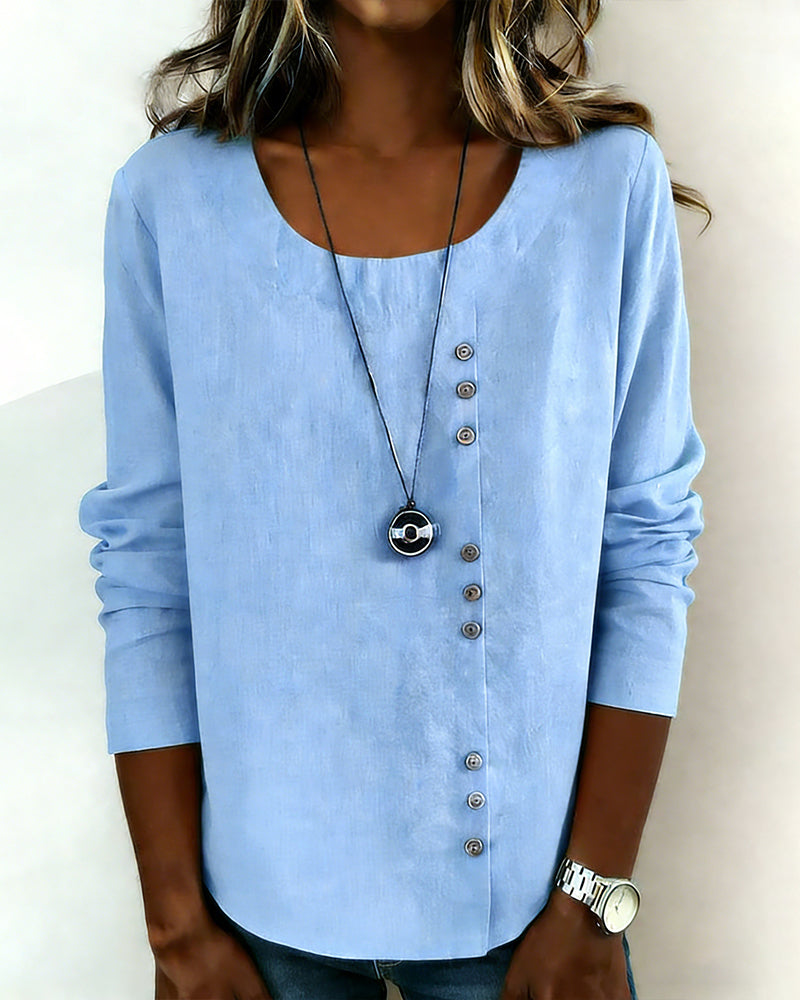 Image of Margaret | Women's Long Sleeve Button-Down Blouse