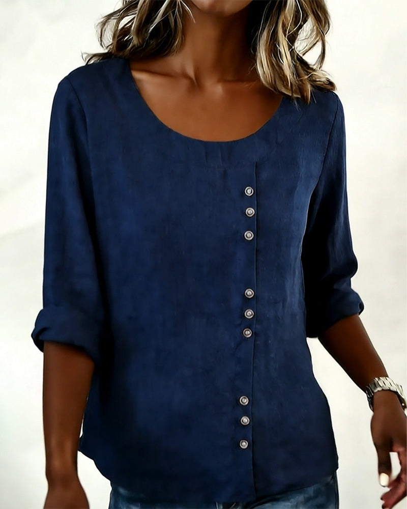 Image of Margaret | Women's Long Sleeve Button-Down Blouse