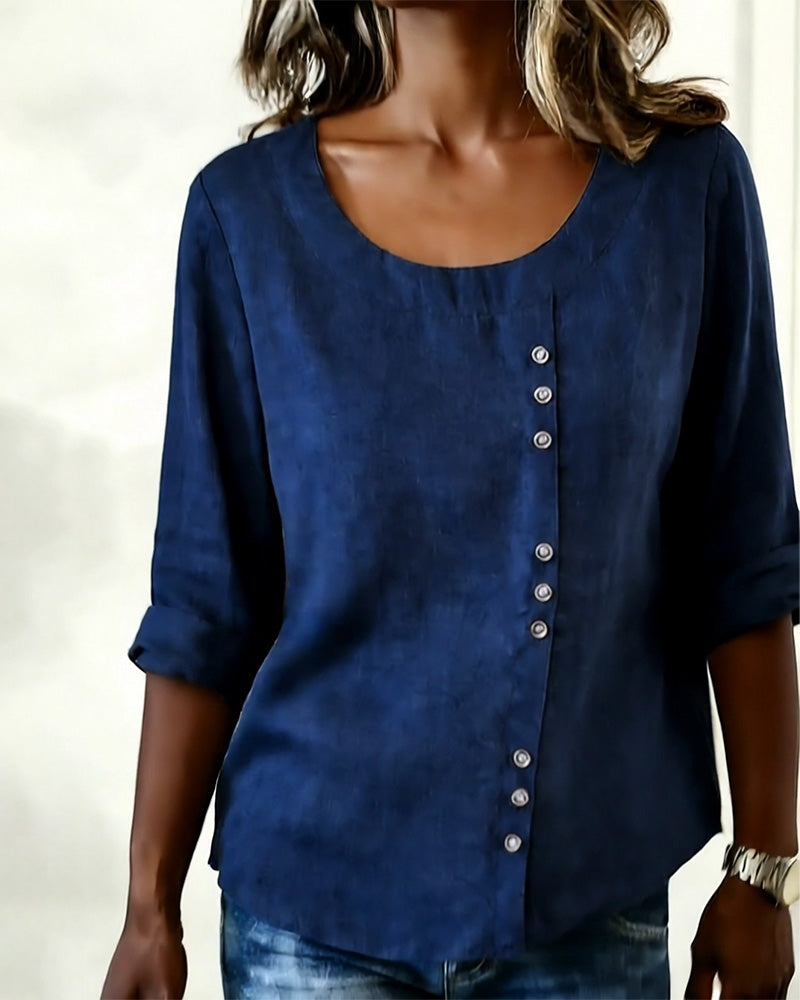 Image of Margaret | Women's Long Sleeve Button-Down Blouse