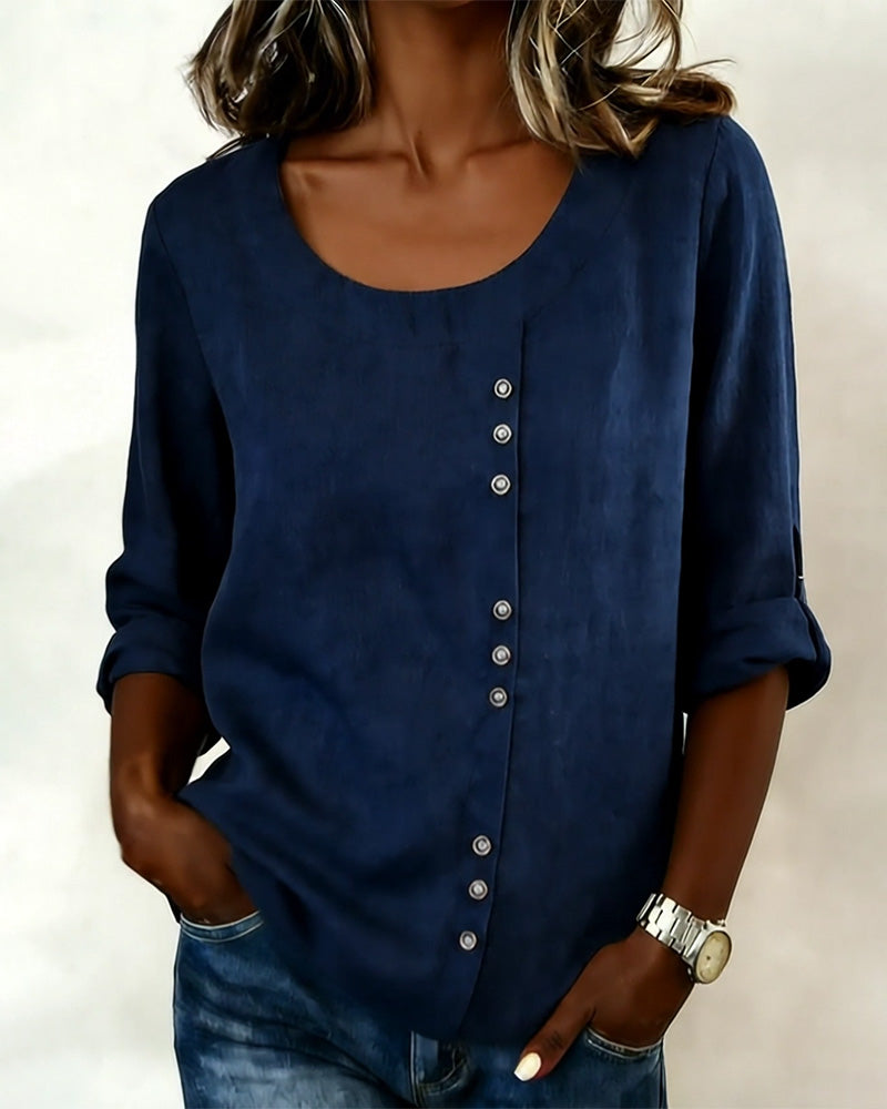 Image of Margaret | Women's Long Sleeve Button-Down Blouse