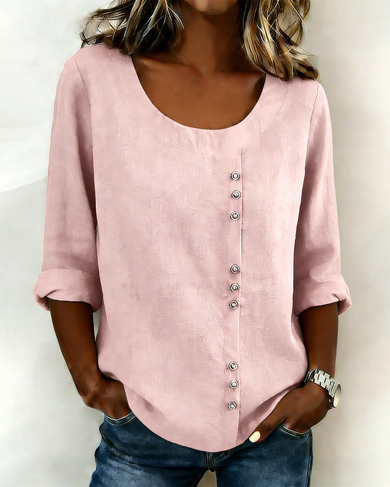 Image of Margaret | Women's Long Sleeve Button-Down Blouse