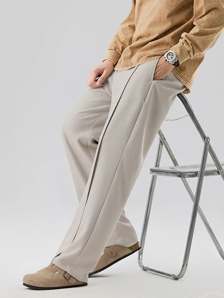 Image of Mark | Men's Pleated Straight Leg Dress Pants