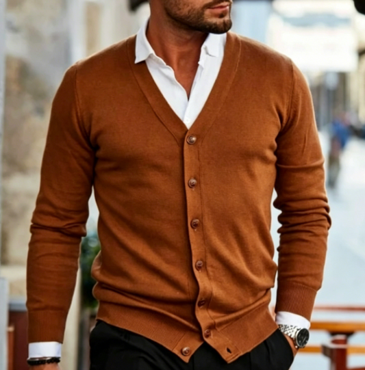 Martin | Men's Button-Down Cardigan - Image 1