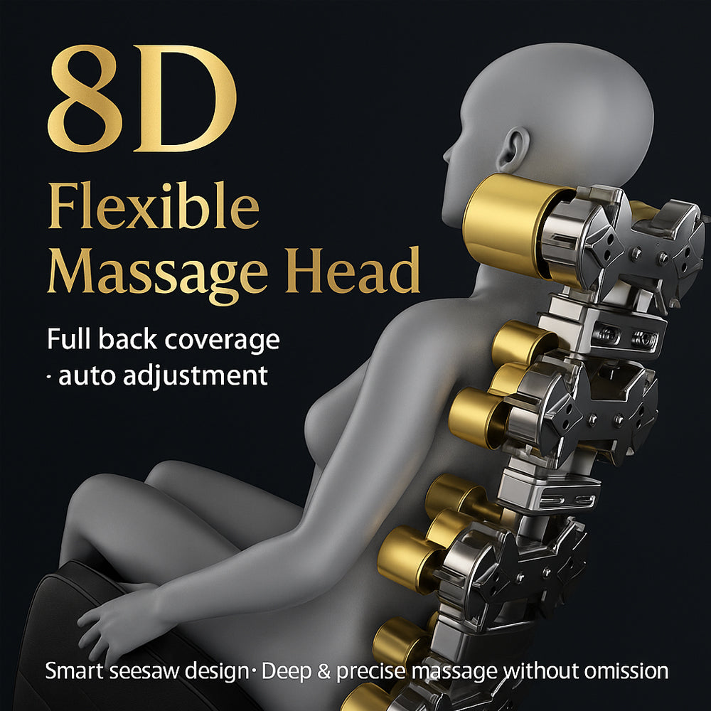 Massage Chair 8D - Zero Gravity and Heat Therapy - Model S9
