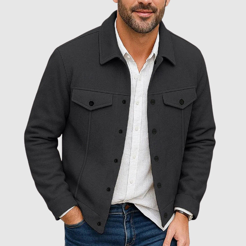 Image of Mathew | Men's Button-Down Shirt Jacket