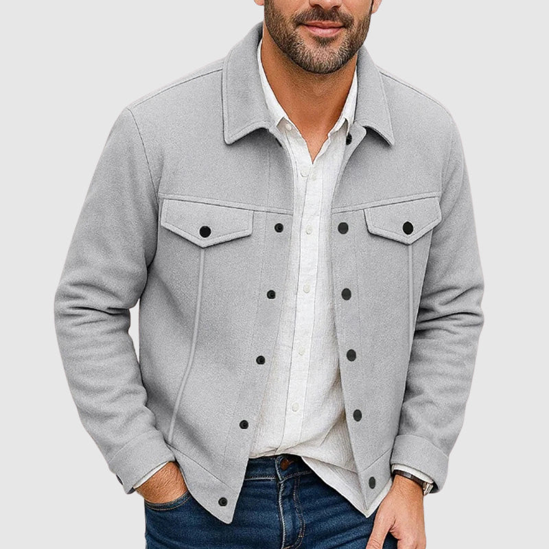 Image of Mathew | Men's Button-Down Shirt Jacket