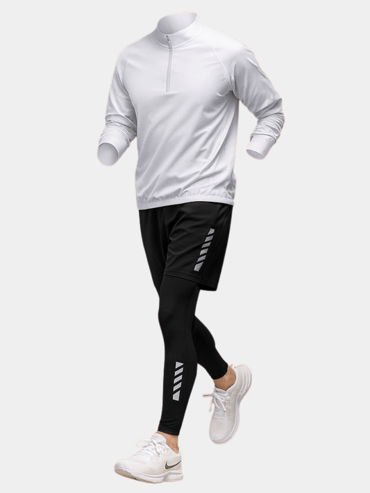 Image of Maxwell | Men's Long Sleeve Quarter-Zip Activewear Set
