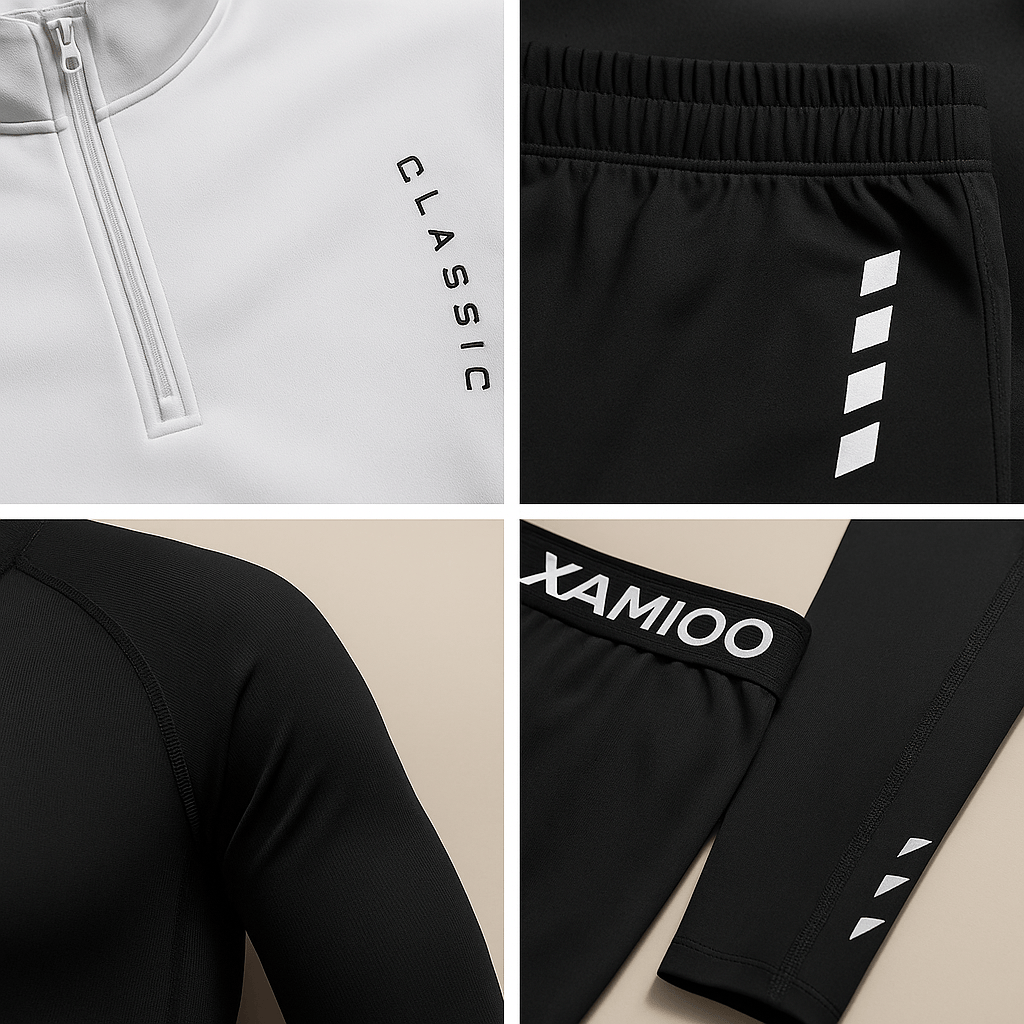 Image of Maxwell | Men's Long Sleeve Quarter-Zip Activewear Set