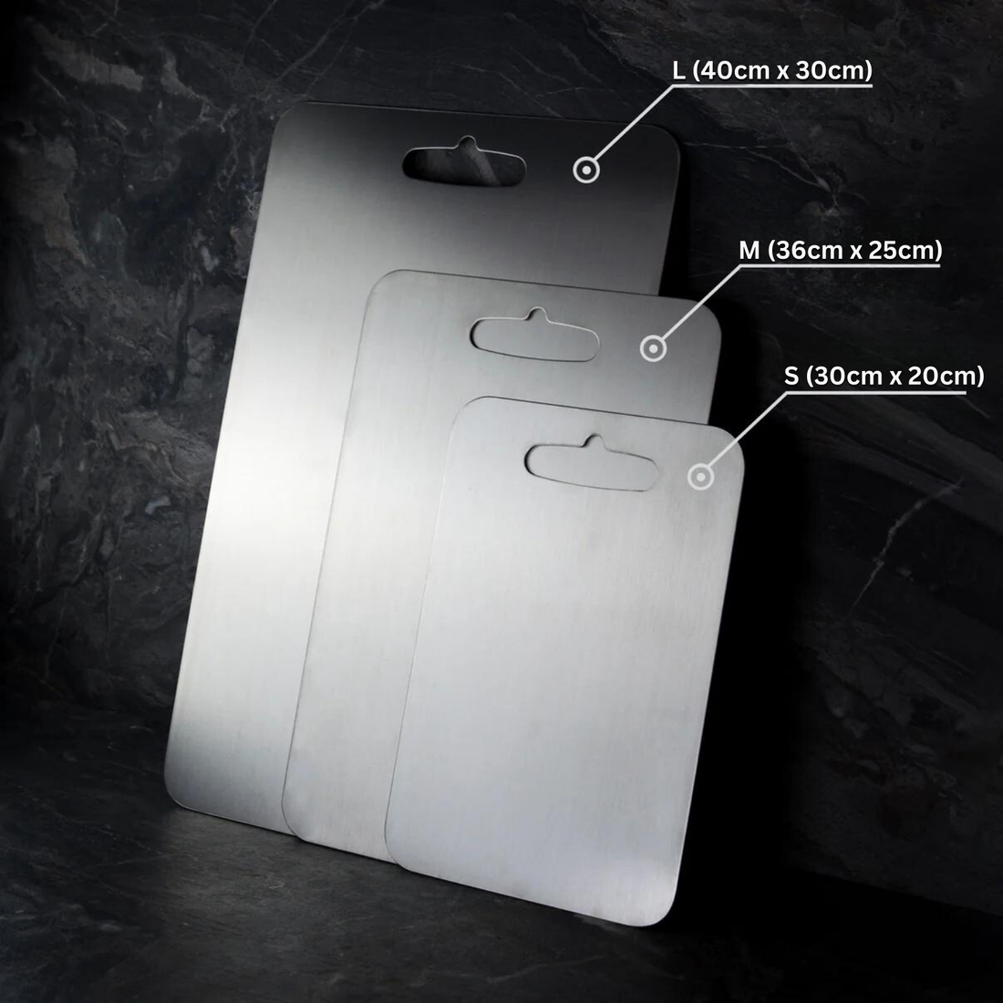 Medical Grade Titanium Cutting Board - Safe Non-Porous Surface