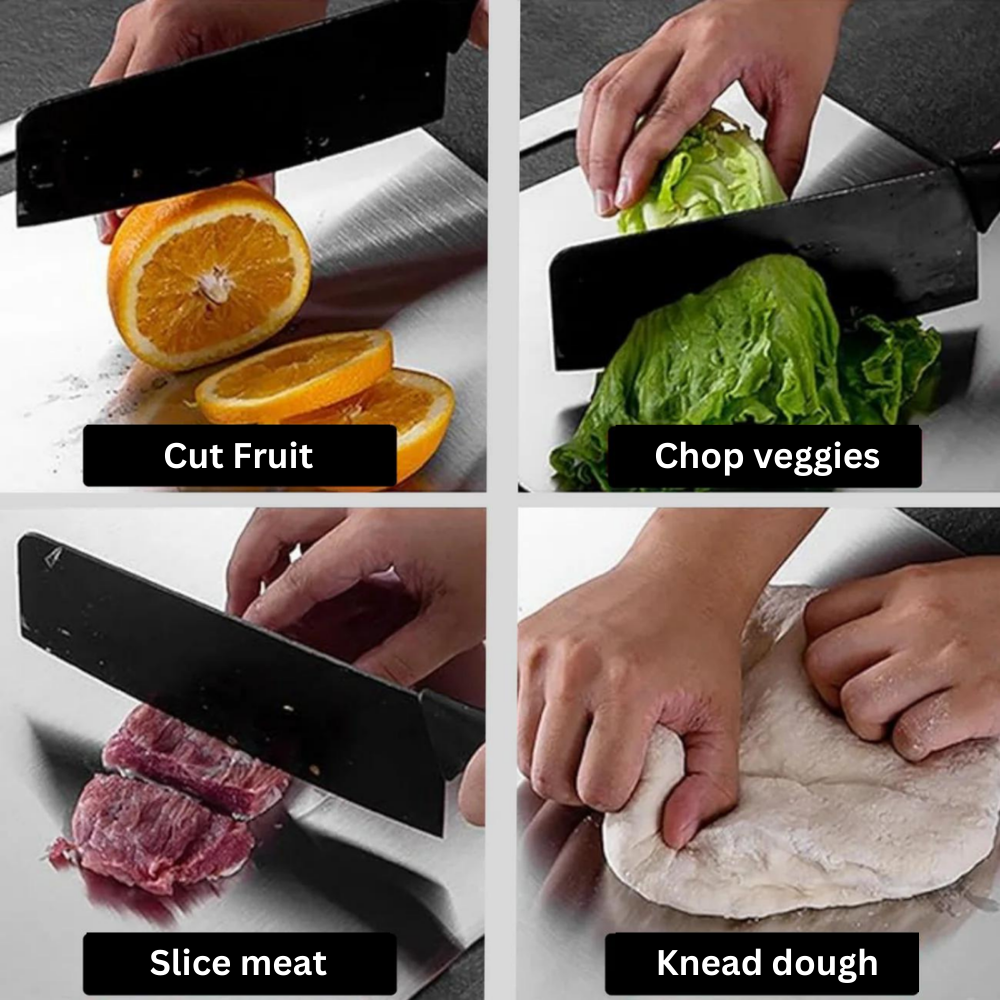Medical Grade Titanium Cutting Board - Safe Non-Porous Surface