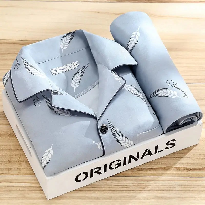 Men's Button-Down Pajama Set