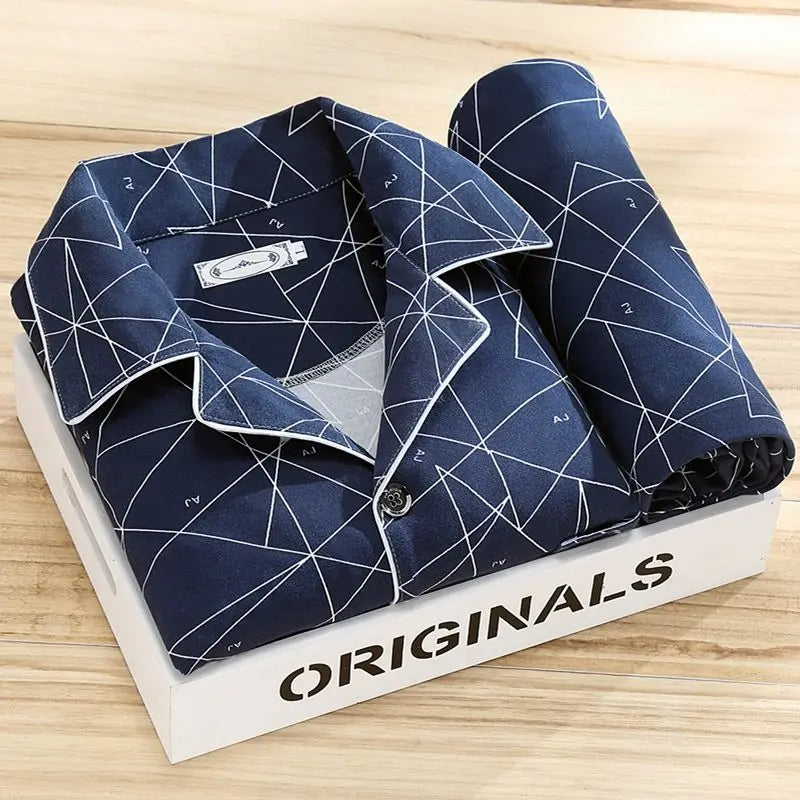 Men's Button-Down Pajama Set