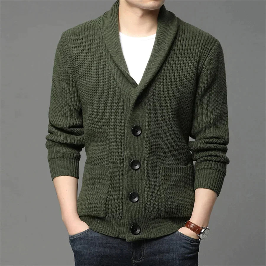 Men's Button-Up Cardigan Sweater