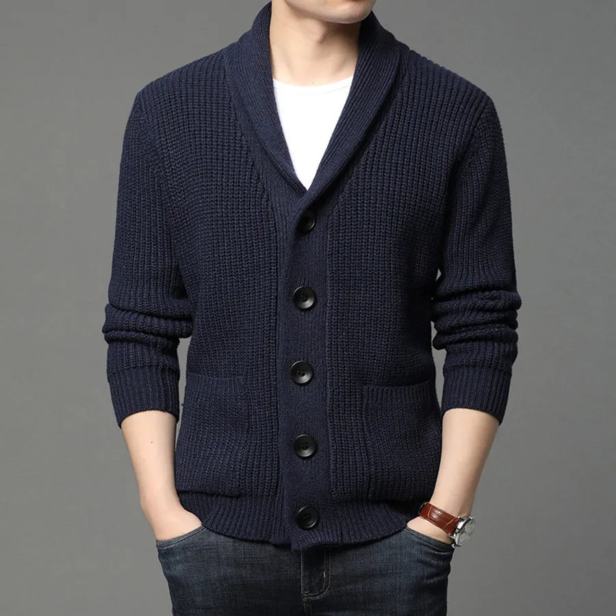 Men's Button-Up Cardigan Sweater