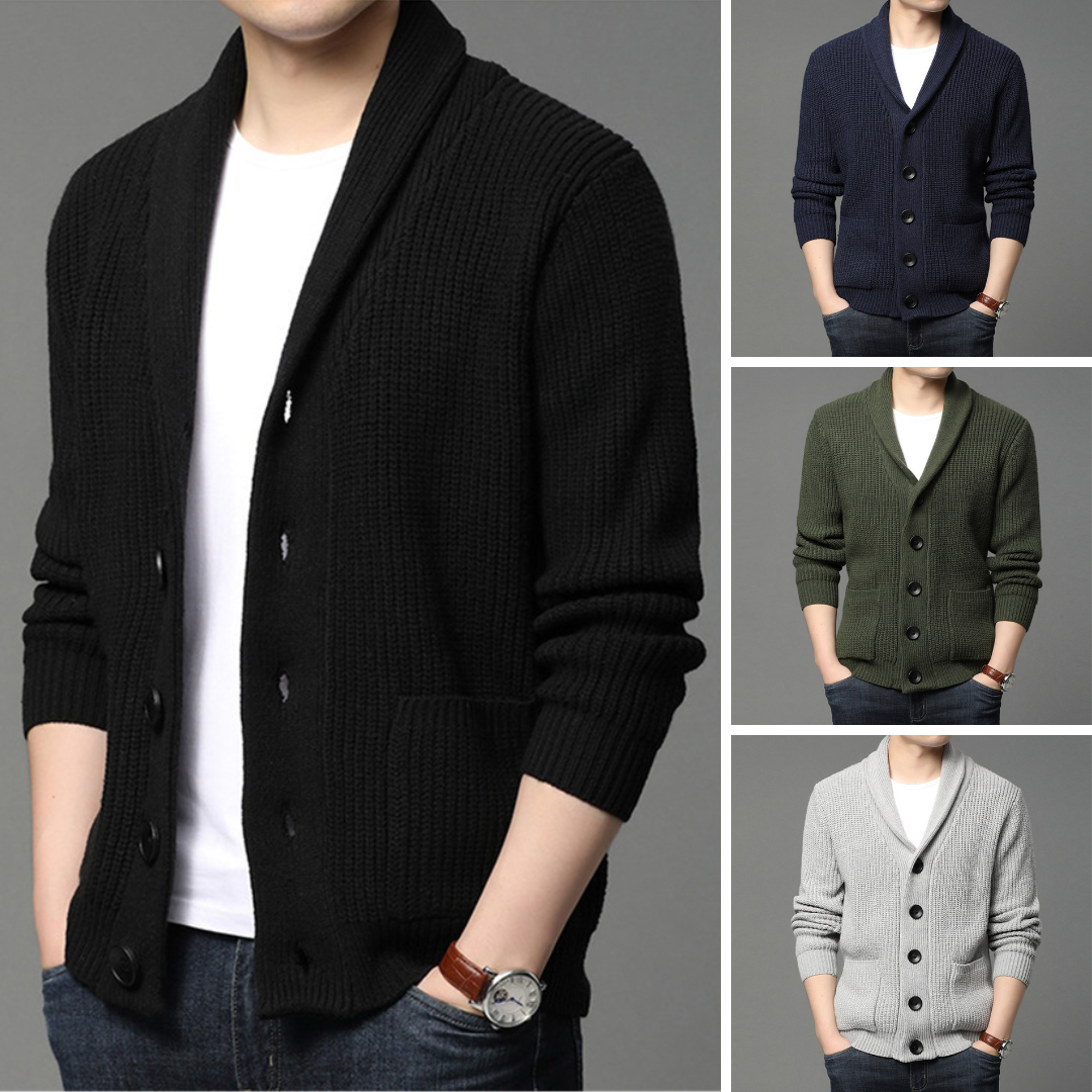 Men's Button-Up Cardigan Sweater