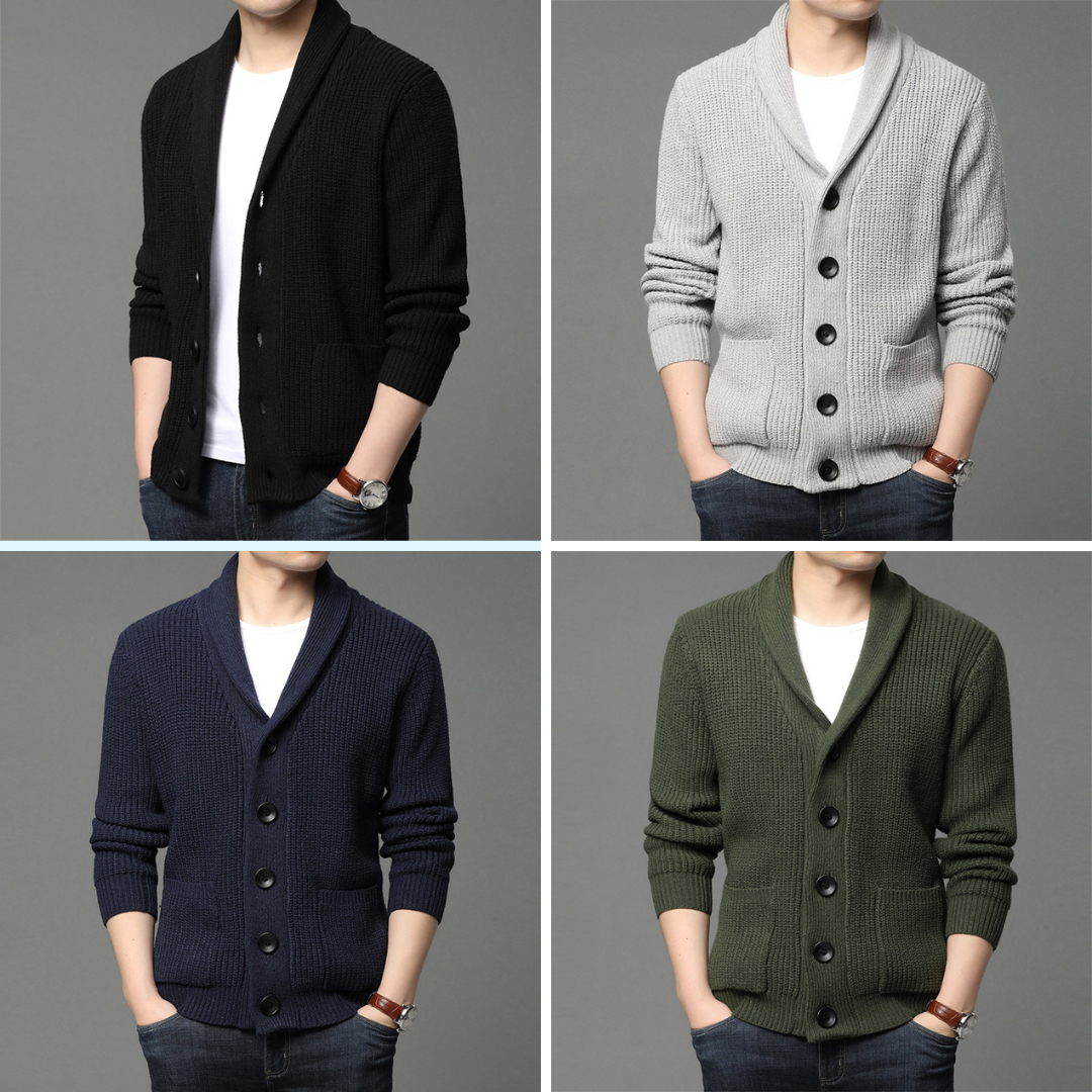 Men's Button-Up Cardigan Sweater