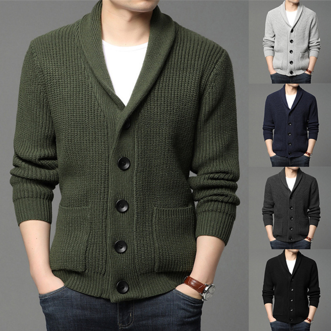Men's Button-Up Cardigan Sweater