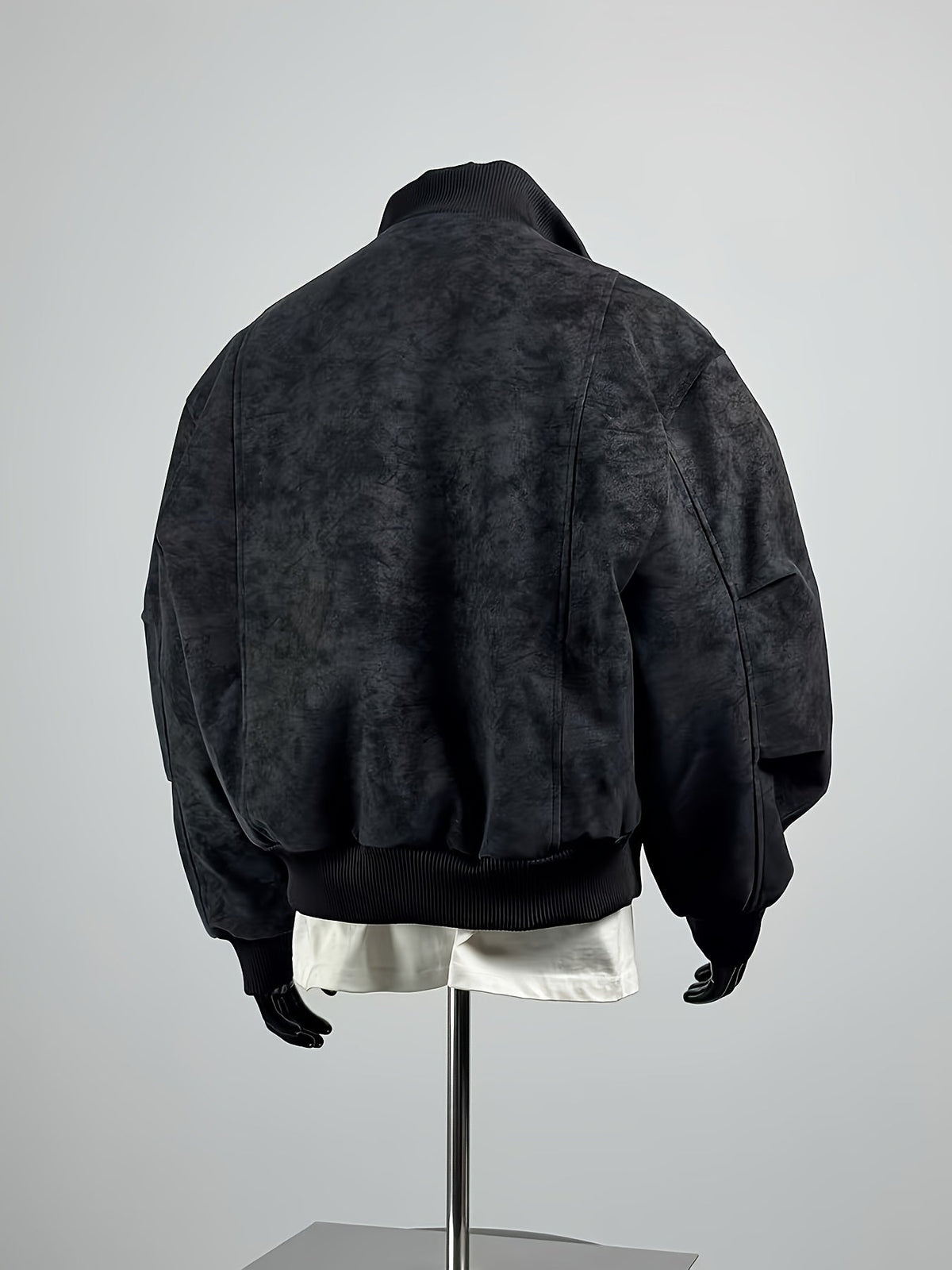 Men's Casual Stand-Collar Zip-Up Bomber Jacket