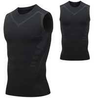Men's Compression Shapewear Tank Top – Chest and Stomach Slimming Undershirt, Invisible Under Clothes