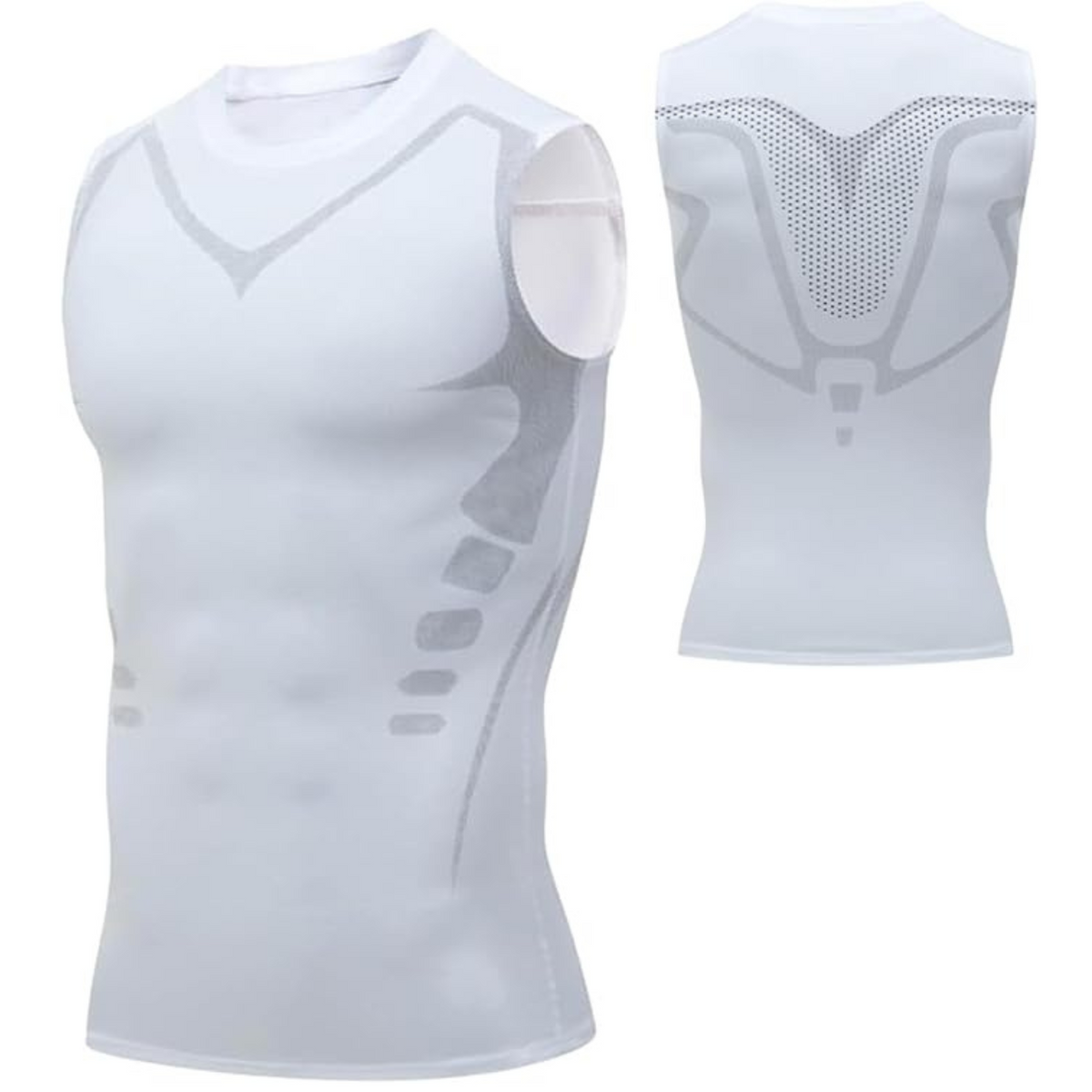Men's Compression Shapewear Tank Top – Chest and Stomach Slimming Undershirt, Invisible Under Clothes