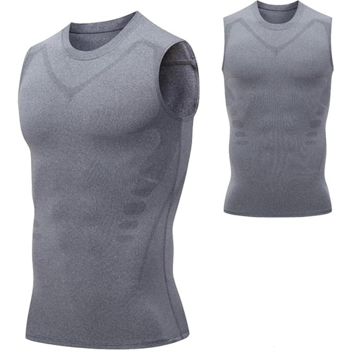 Men's Compression Shapewear Tank Top – Chest and Stomach Slimming Undershirt, Invisible Under Clothes
