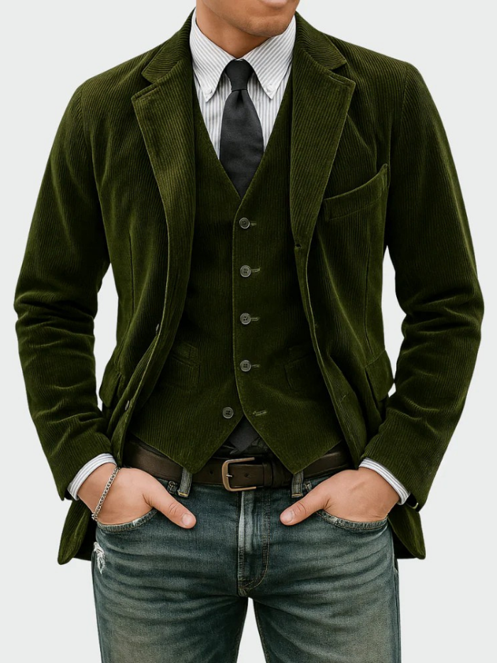 Men's Corduroy Blazer Jacket