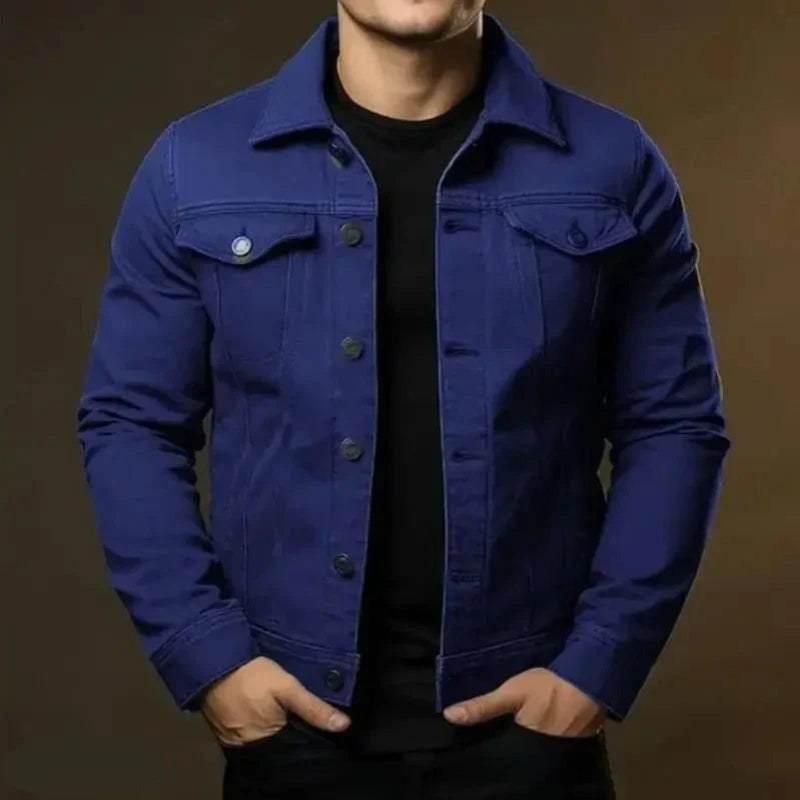 Men's Denim Jacket - Rugged and Timeless Streetwear Jacket