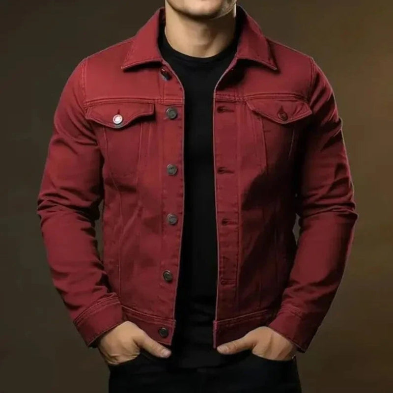 Men's Denim Jacket - Rugged and Timeless Streetwear Jacket
