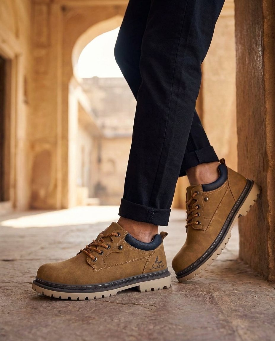 Men's Durable Leather Work Boots