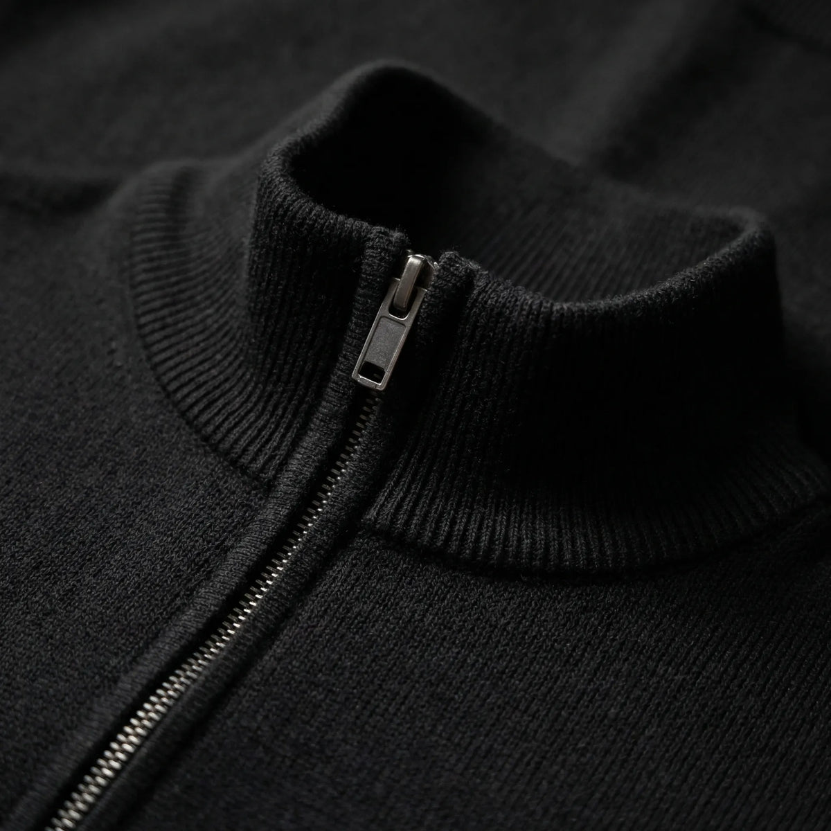 Men's Half-Zip High-Neck Knit Sweater