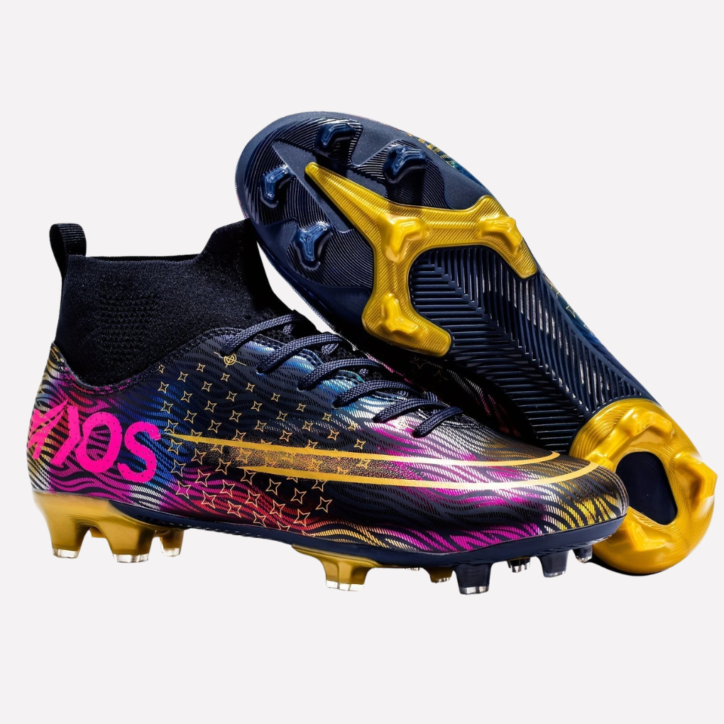 Men's High-Top Soccer Cleats with Grip