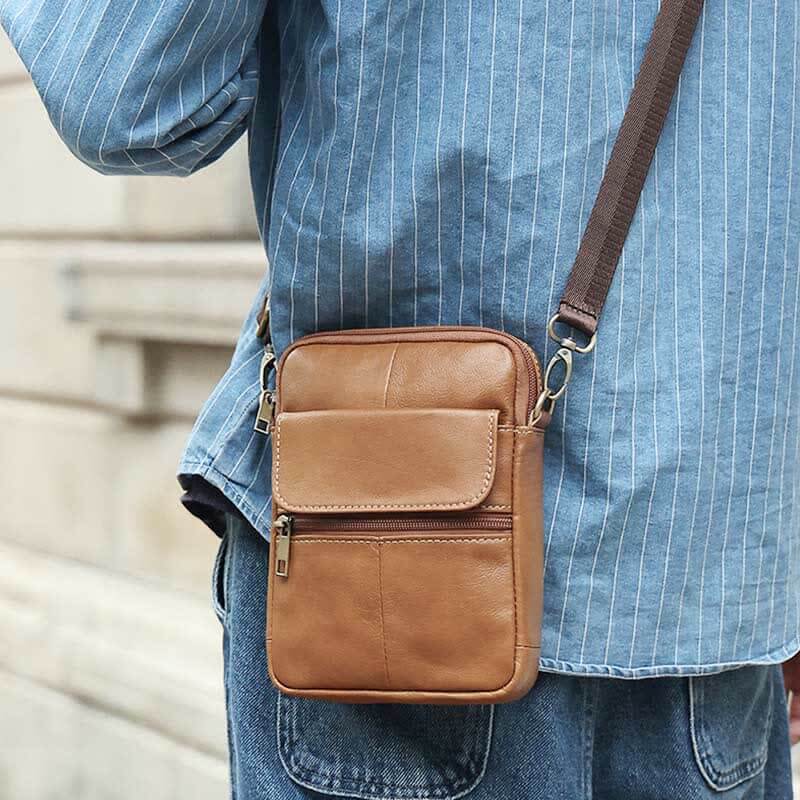 Men's Leather Shoulder Bag