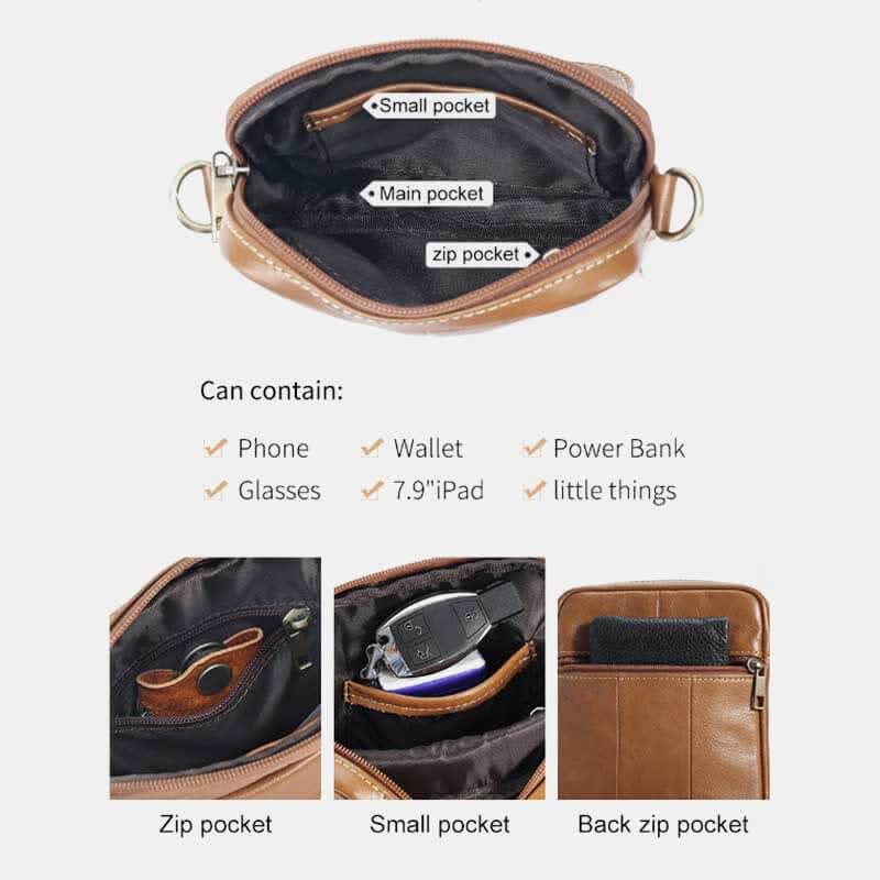 Men's Leather Shoulder Bag