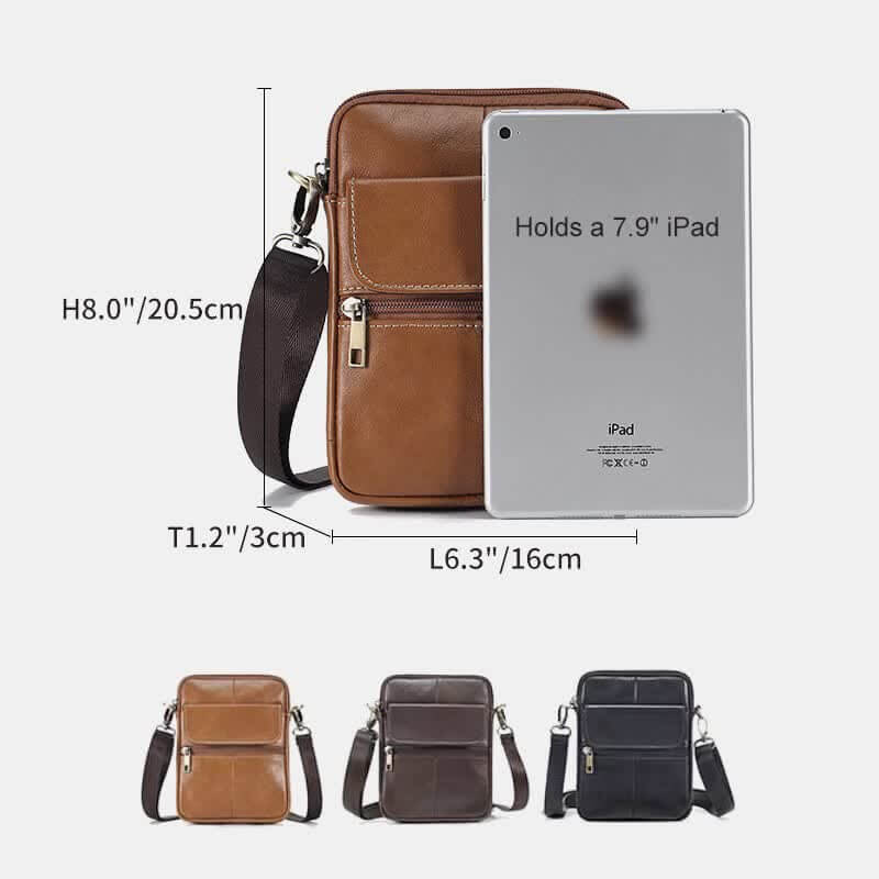 Men's Leather Shoulder Bag